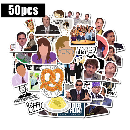 50 Pcs TV Show Office Sticker