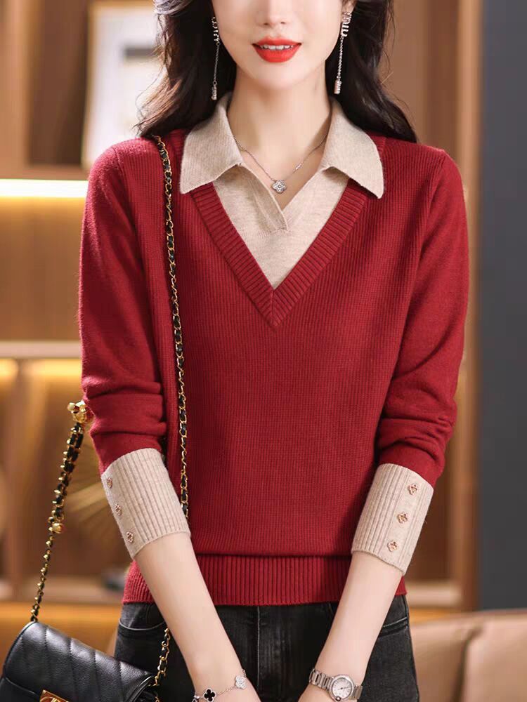 Women's Fashionable Stylish Shirt Sweater Bottoming Shirt