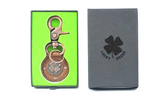 St. Louis Wholesale LLC - Lucky Merchandise- Leather Metal Emblem Keychain Fob