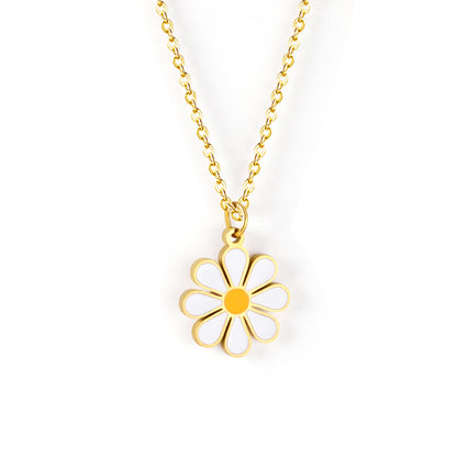 European And American INS Necklace Fashion Chrysanthemum