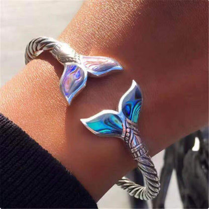 Women's Fashion Retro Creative Adjustable Color Mermaid Tail Bracelet