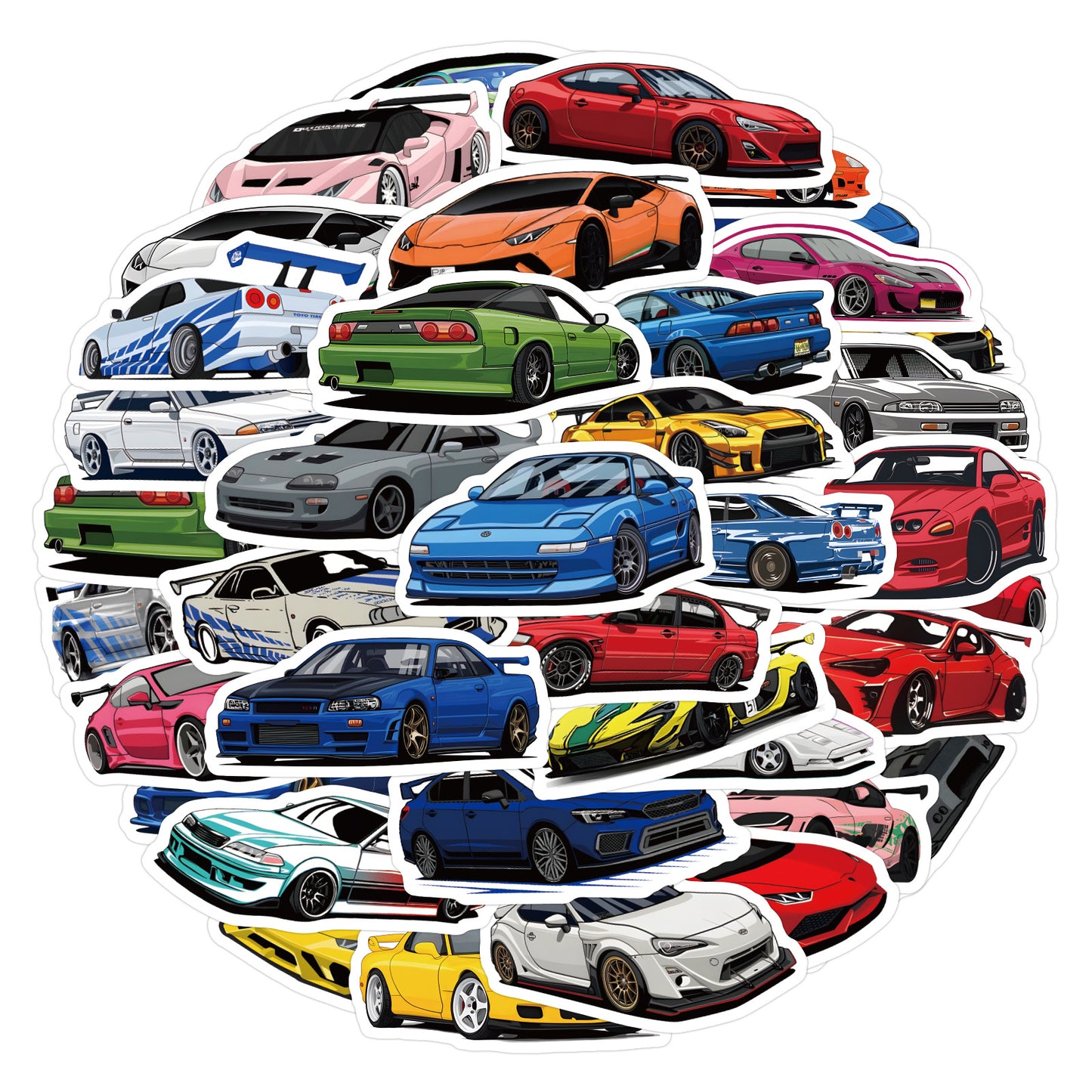 60 New Personalized Sports CAR CAR Graffiti Stickers