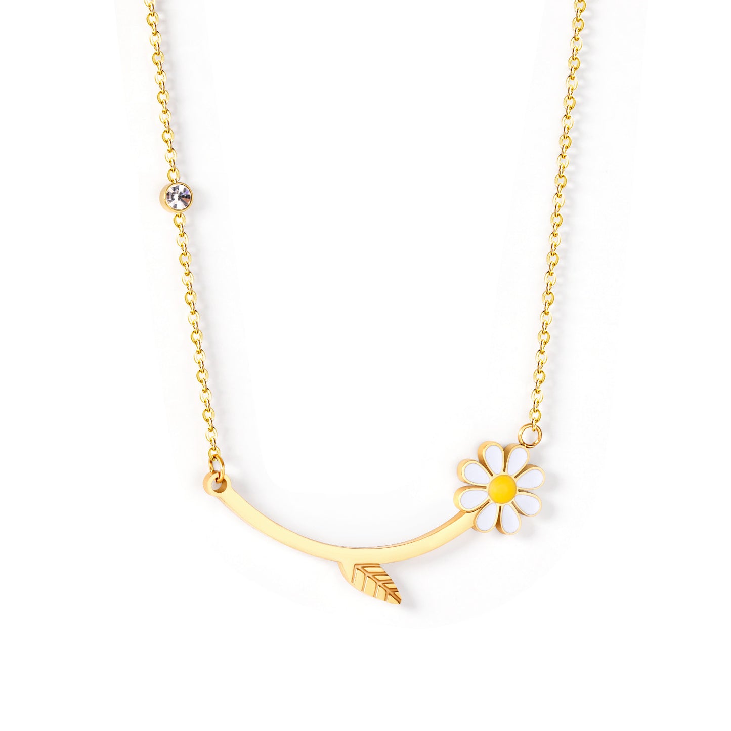 European And American INS Necklace Fashion Chrysanthemum