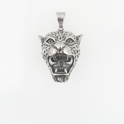 Simple Tiger Skull Lion Pendant Necklace