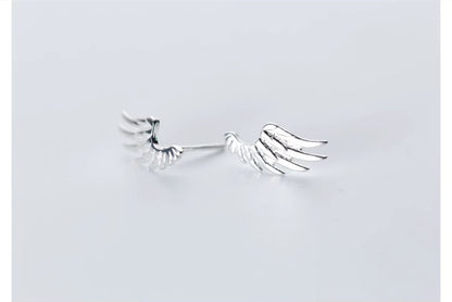 Lady Temperament Simple Wing Ear Studs