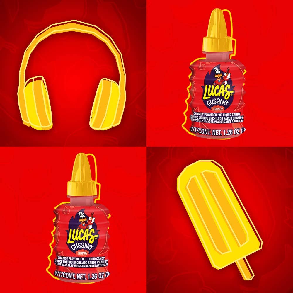 Food Crush Corp - Lucas Gusano Chamoy Mexican Liquid Mexican Candy (Box of 10)