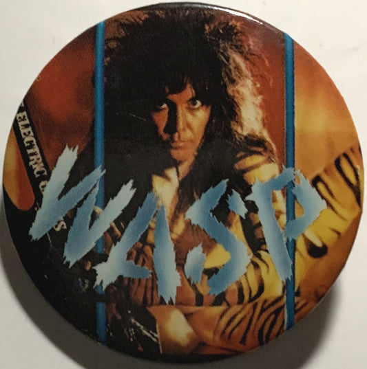 1986 Licensed W.A.S.P. Pinback Button from "Button-Up"