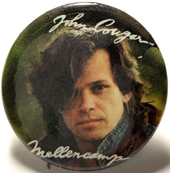 1984 Licensed John Cougar Mellencamp Pinback Button from "Button-Up"