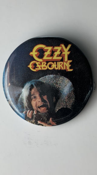 1984 Ozzy Osbourne Licensed Pinback Button from "Button-Up"