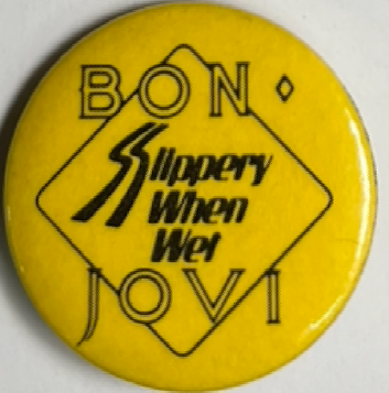 1986 Bon Jovi Pinback Button from "Button-Up"