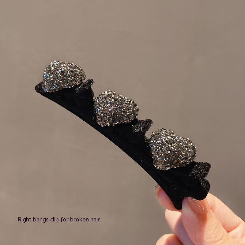 Female With Hearts Full Diamond Hair Clip Headdress