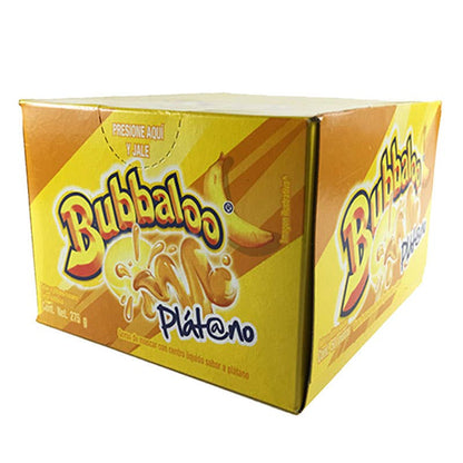 Food Crush Corp - Bubbaloo Plátano, Banana Gum Mexican Camdy (Cases of 47)
