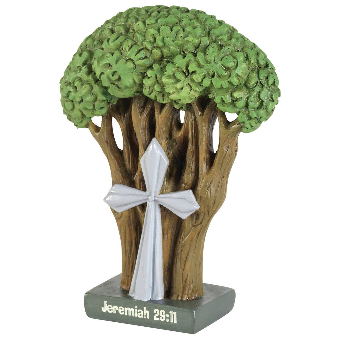 Dicksons - 🍗TREE CROSS JEREMIAH 29:11 FIGURINE 4.25"