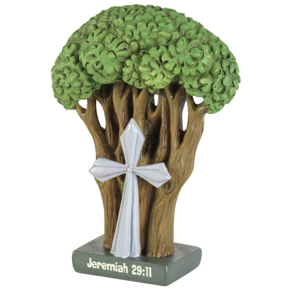 Dicksons - 🍗TREE CROSS JEREMIAH 29:11 FIGURINE 4.25"