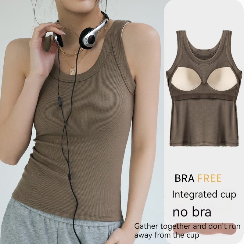 Women's Underwear Strap With Chest Pad Outerwear Cover Supernumerary Breast Top