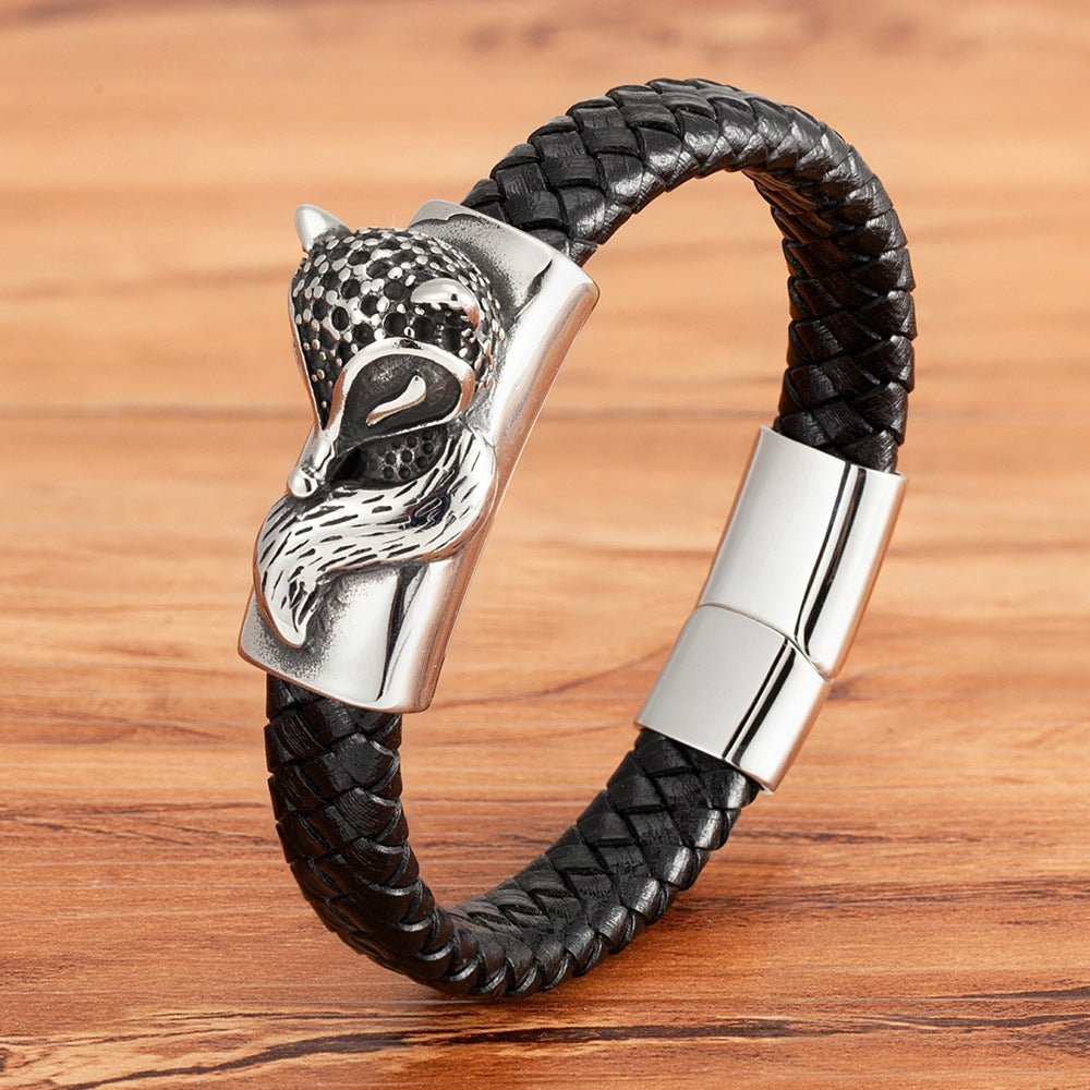 Personalized Animal Men's Simple Magnetic Buckle Bracelet