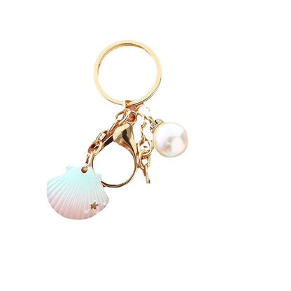 Pearl Ornaments New Shell Keychain