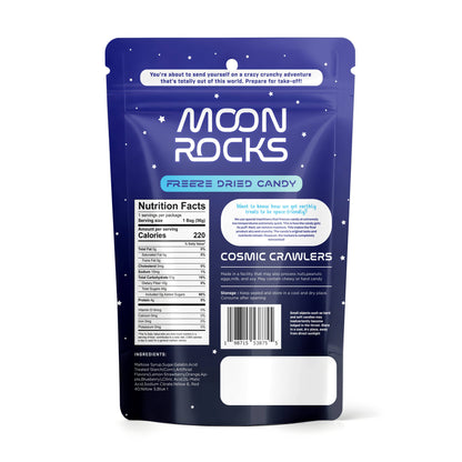 Fizz and Sweets - Moon Rocks Freeze Dried Candy- Cosmic Crawlers (Sour Worms)