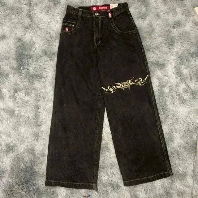 SALINA TRADING INC - Men's Y2K Baggy Jeans Vintage Hip Hop Streetwear: Cobalt Blue / XXL