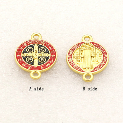 Color Double-sided Retro Beads Pendant