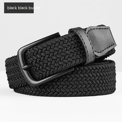 Woven Leather Belt Men's Pant Women's Jeans