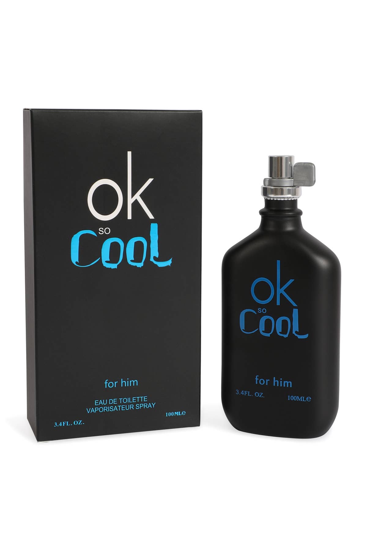 MYS Wholesale Inc - Ok So Cool Black Spray Cologne Eau de Toilette For Him