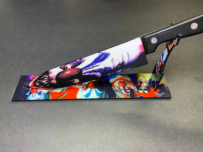 Dead Dave Designs - Killer Clowns From Outer Space Knife With Sublimated Stand