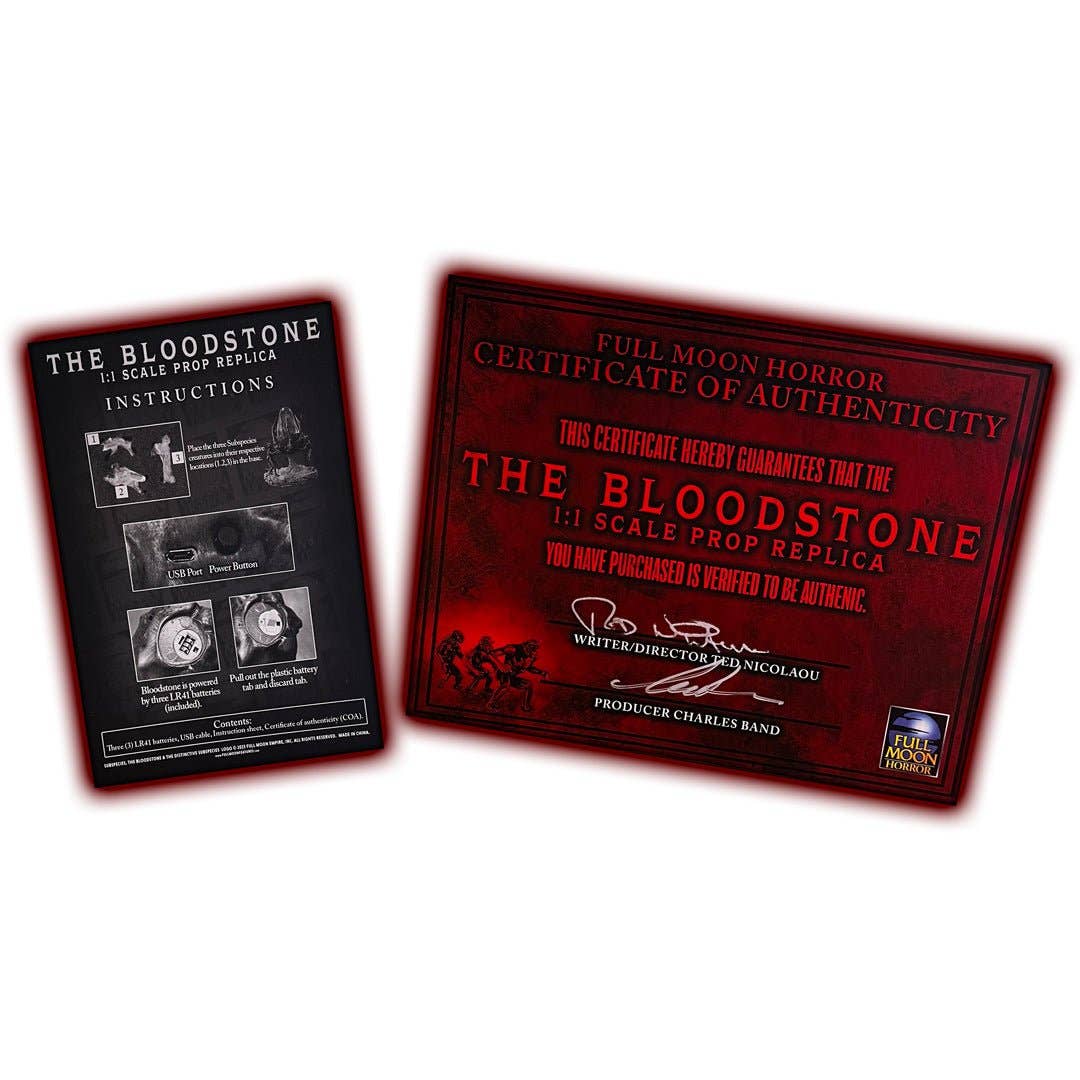 Full Moon Features - Subspecies: The Bloodstone - 1:1 Scale Prop Replica