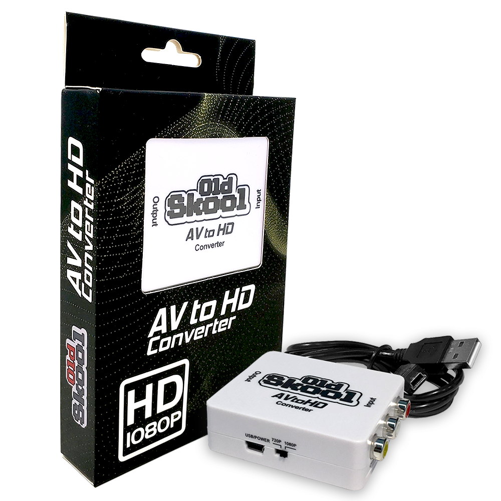Old Skool - AVtoHDMI Converter: White