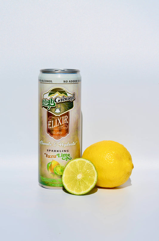 High Ground Elixirs - High Ground Elixirs Mushroom Seltzer - Yuzu Lime 12oz