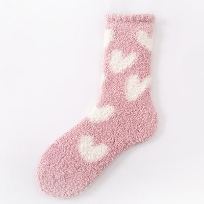 Women's Fashion Love Warm Mid-calf Length Socks