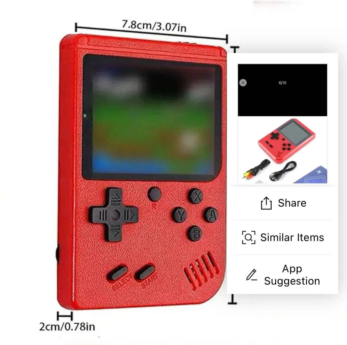 Toyarina - Retro Classic Handheld Game Console in bulk: Assorted / Single edition