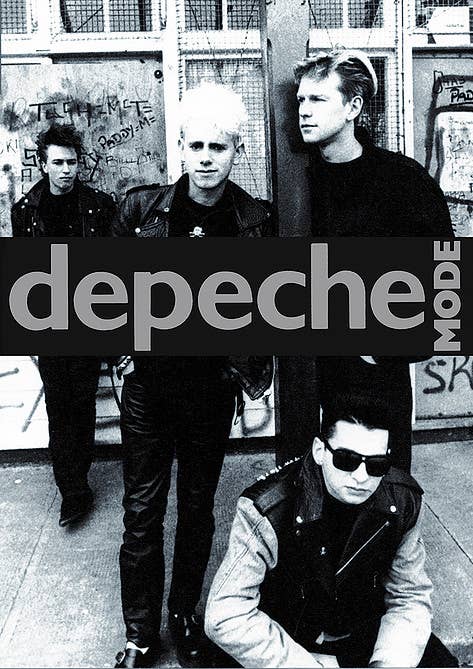 Posters Wholesale - Depeche Mode Black & White Music Poster [EU] Size 24X36: Cardboard Back & Clear Bag