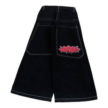SALINA TRADING INC - Men's Y2K Baggy Jeans Vintage Hip Hop Streetwear: Ocean Blue / XL