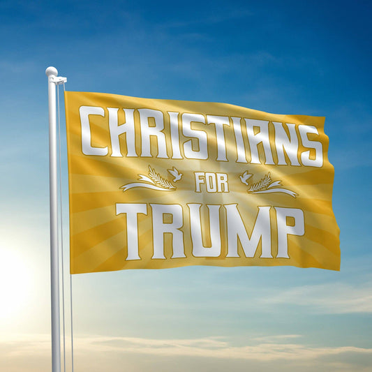 I Love My Freedom - Christians For Trump Flag