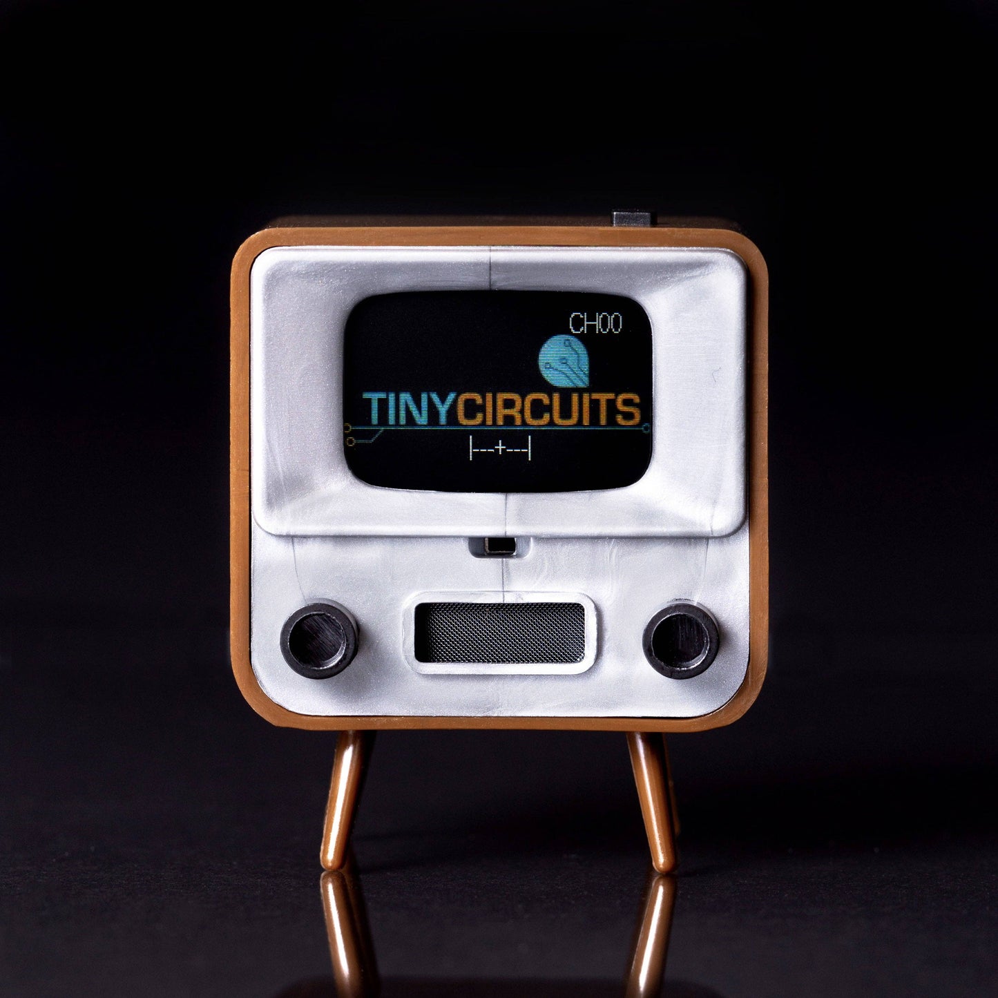 TinyCircuits - TinyTV® 2 with Tiny Remote: Brown