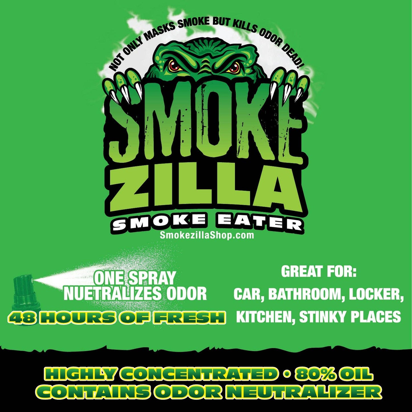 Novelty Brands - SMOKEZILLA SMOKE EATER SPRAY 16 PIECES PER DISPLAY