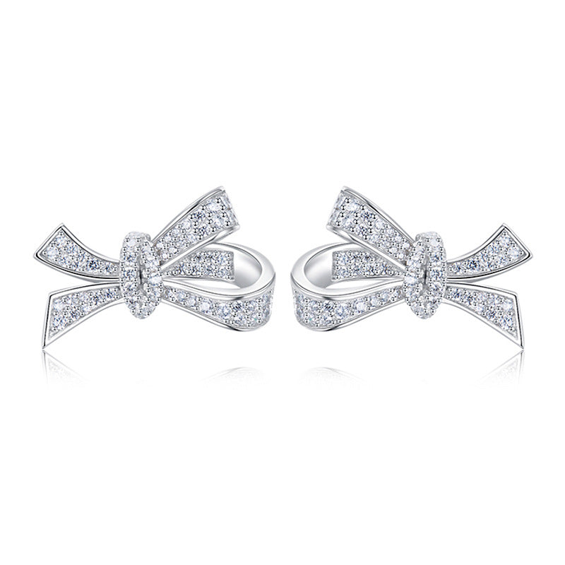 Bow Earrings Niche Design Fashion Personality Ear Stud