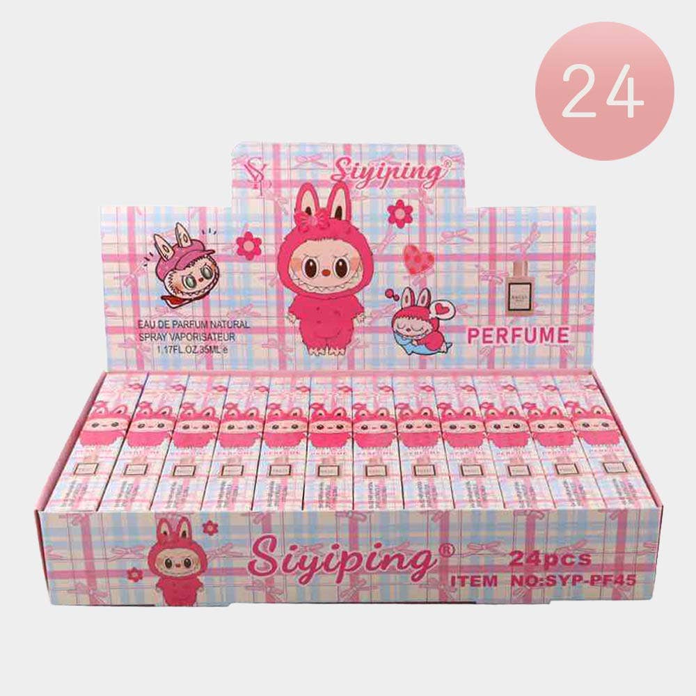 Sensibling Corp. - 24PCS - Monster Bunny Character Print Eau De Parfum Spray Fragrance
