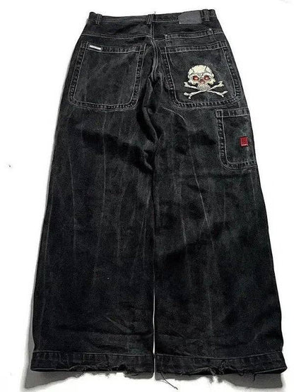 SALINA TRADING INC - Men's Y2K Baggy Jeans Vintage Hip Hop Streetwear: Ocean Blue / XL