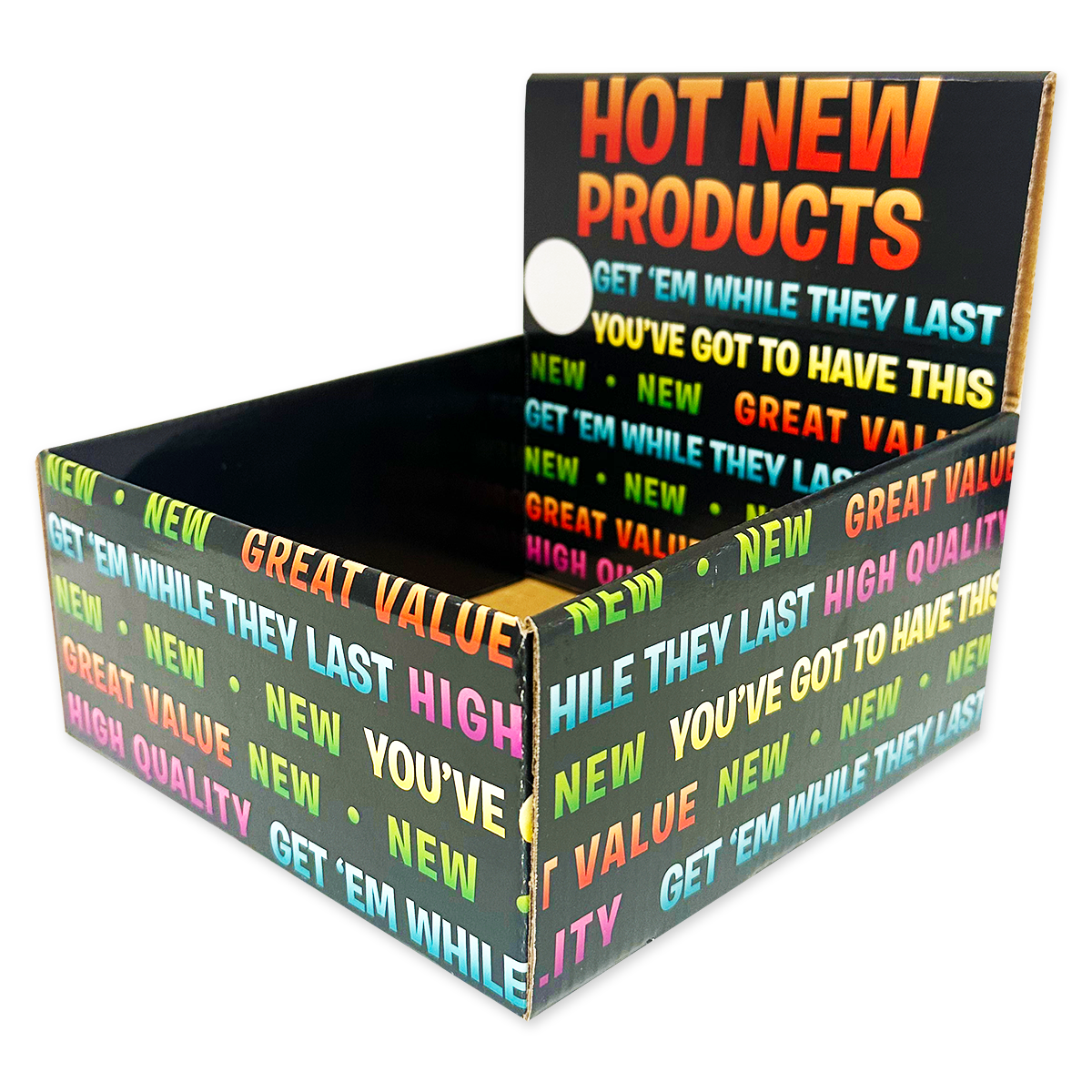 Novelty Brands - Hot New Products Corrugated Shelf Display Only