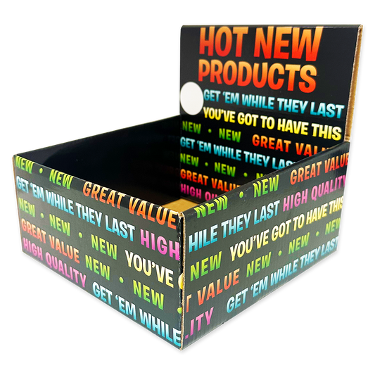 Novelty Brands - Hot New Products Corrugated Shelf Display Only