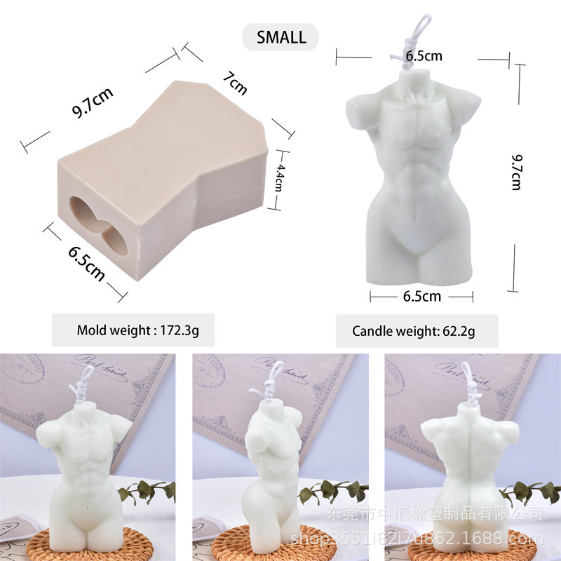 Silicone Body Candle Aromatherapy Plaster Silicone Size Model