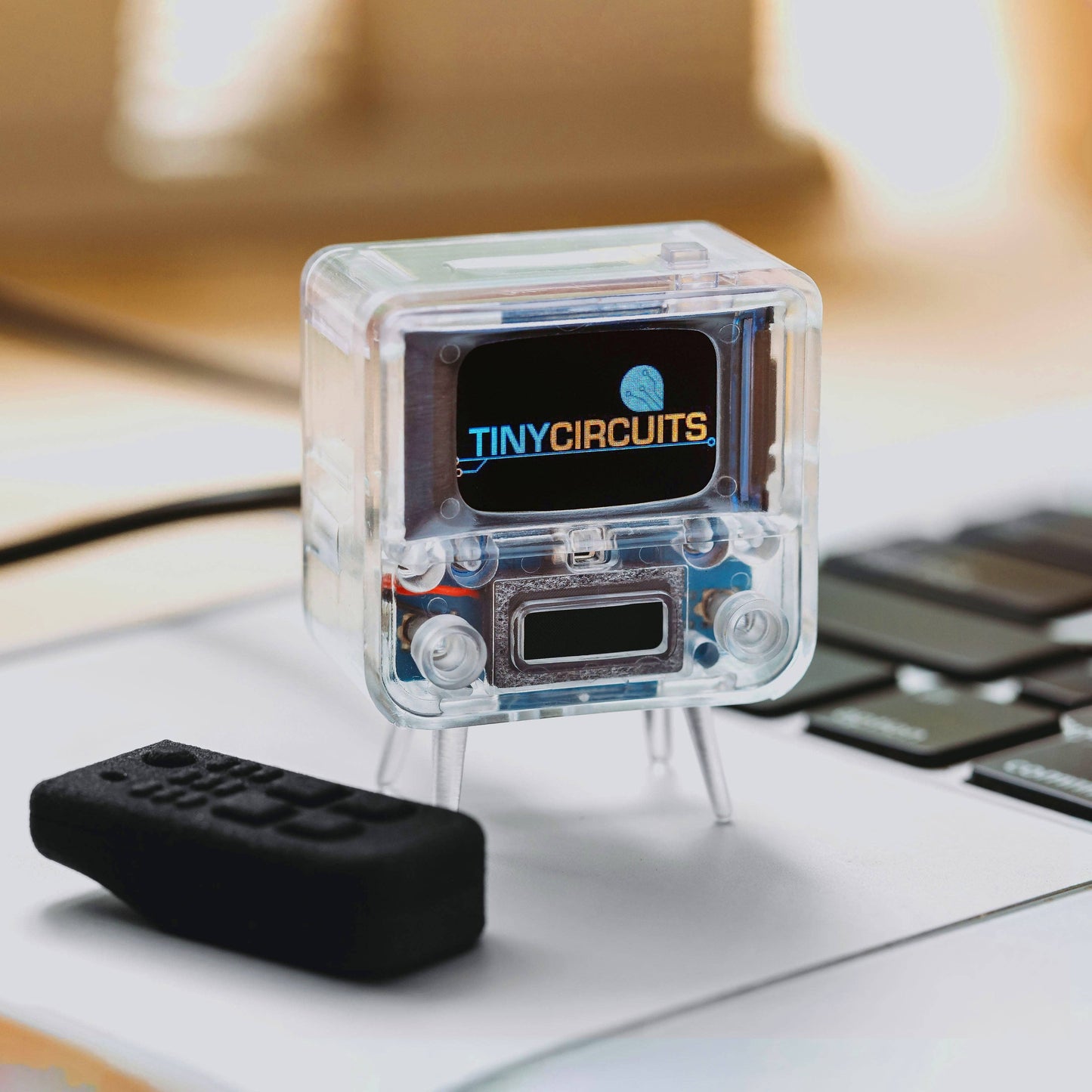 TinyCircuits - TinyTV® 2 with Tiny Remote: Brown