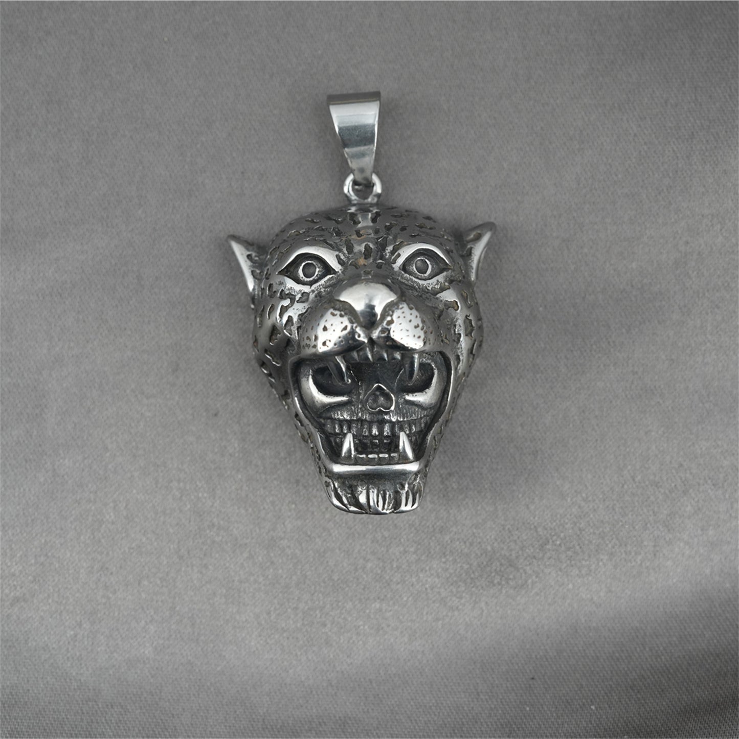 Simple Tiger Skull Lion Pendant Necklace