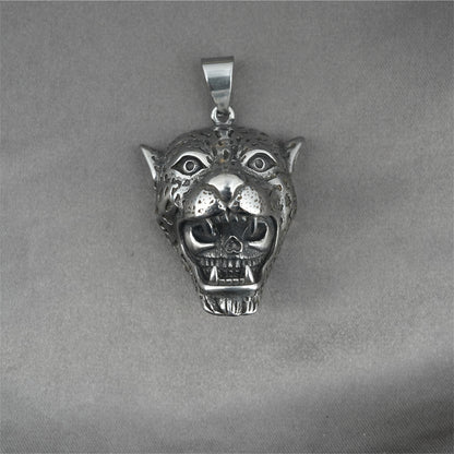 Simple Tiger Skull Lion Pendant Necklace