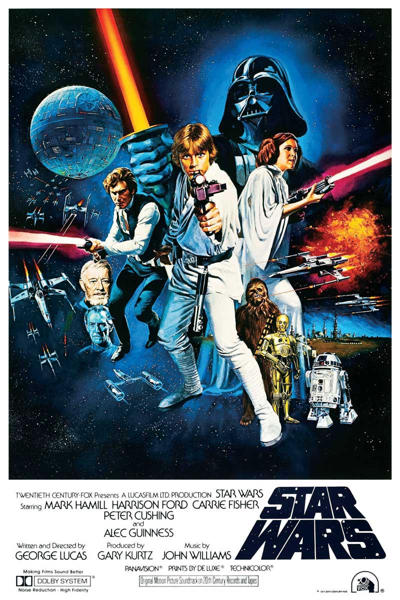 Posters Wholesale - Star Wars: Episode IV - A New Hope Original Movie One Sheet: Cardboard Back & Clear Bag
