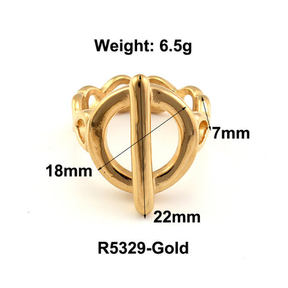 Fashion Bamboo Stainless Steel Ring