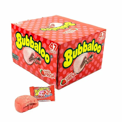 Food Crush Corp - Bubbaloo Fresa Chewing Gum Mexican Candy (Cases of 47)