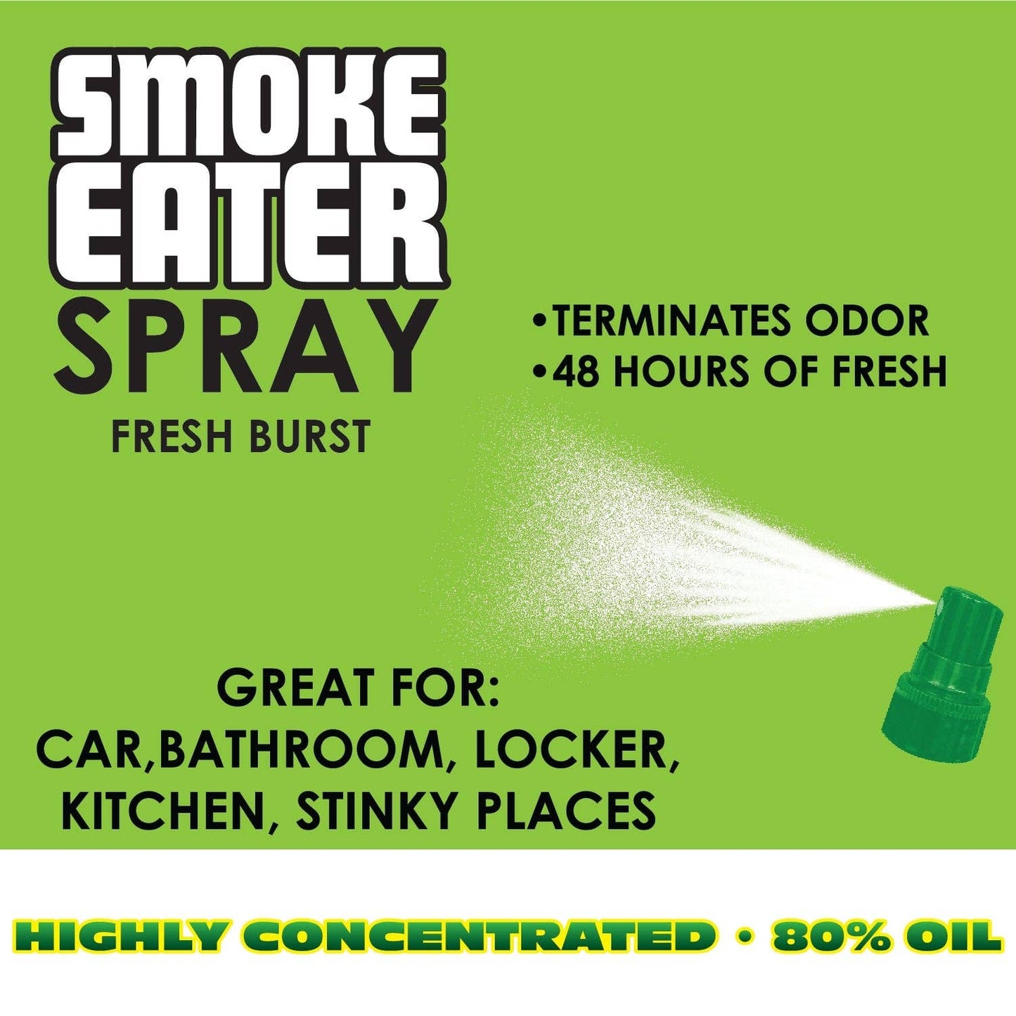 Novelty Closeout - Air Freshener Smoke Eater Spray Fresh Burst - 4 Pack